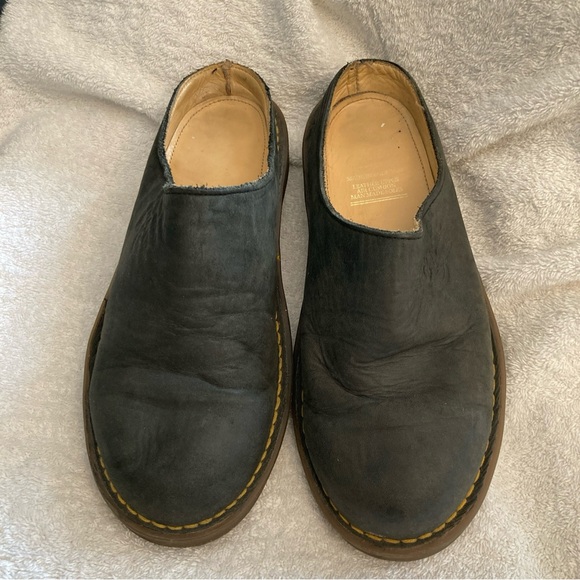 Vintage Doc Martens Black Leather Mules UK 6 US 7.5 - Picture 2 of 11